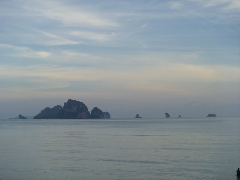 In Ao Nang. Waiting for our boat to Ton Sai