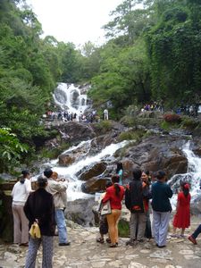 popular waterfall near Dalat