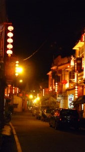Melacca China town by night