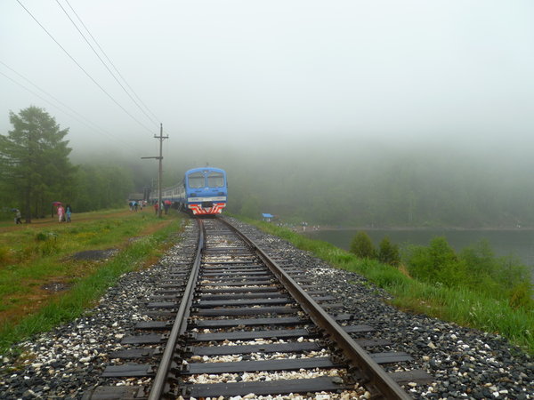 Tourist train to Port Baikal