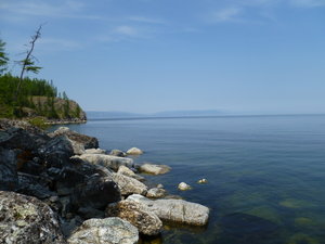 Hiking by Lake Baikal