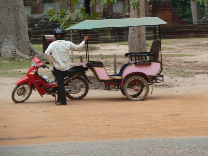 Our Tuk Tuk Driver, look out for the Pink Tuk Tuk 