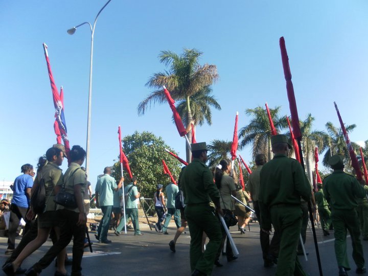 El dia de los trabajadores parade in Havana