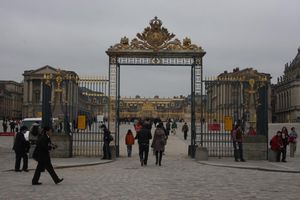 The main gate of the Palace of Versailles