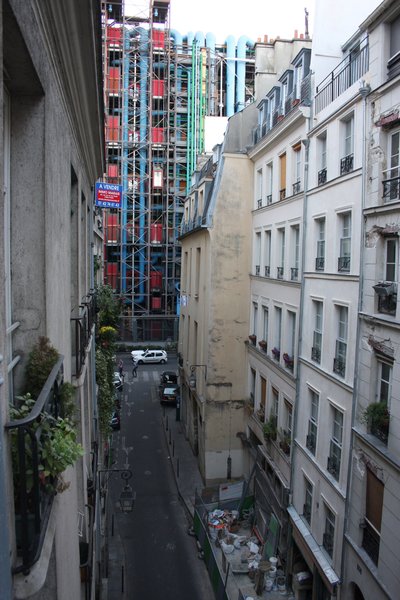 Looking towards the Pompidou Centre