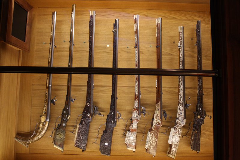 A tiny sample of the gun collection!