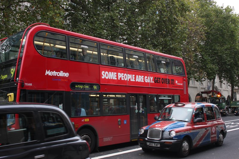 Excellent sign on this London Bus!