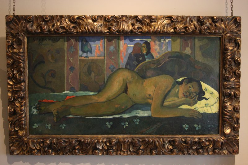 'Nevermore' by Gaugin, Courtauld Galleries, London