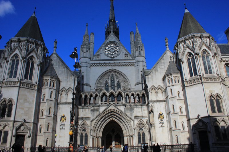 The Royal Courts of Justice, also on the Strand