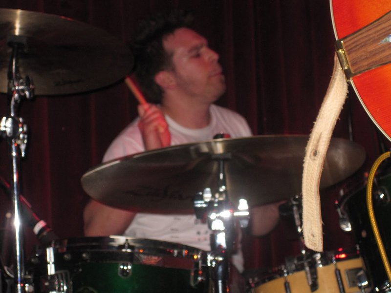 Mike rocking the drums