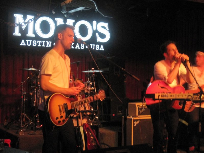On stage at Momo's