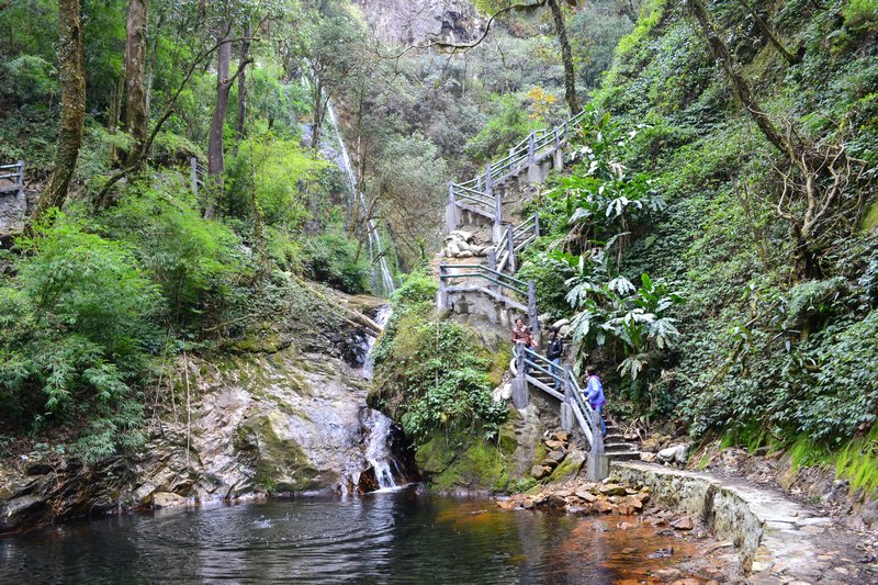 Stairs to Waterfall