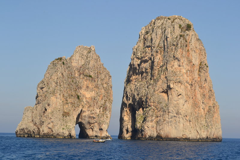 Faraglioni rocks off the coast of Capri