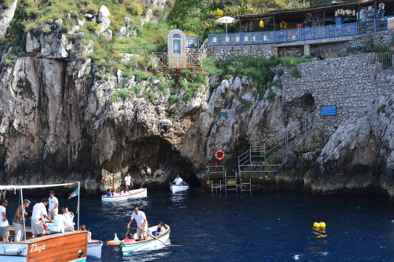 Entering the Blue Grotto