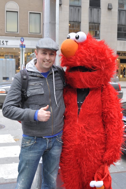 Joost and his friend Elmo :)