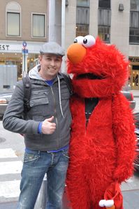 Joost and his friend Elmo :)