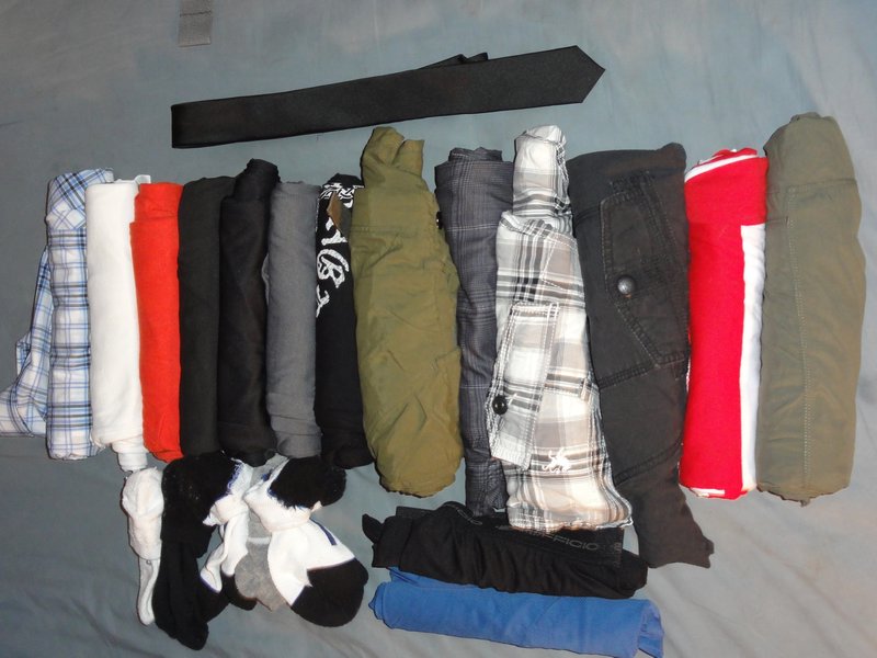 Basically all the clothes i'm bringing