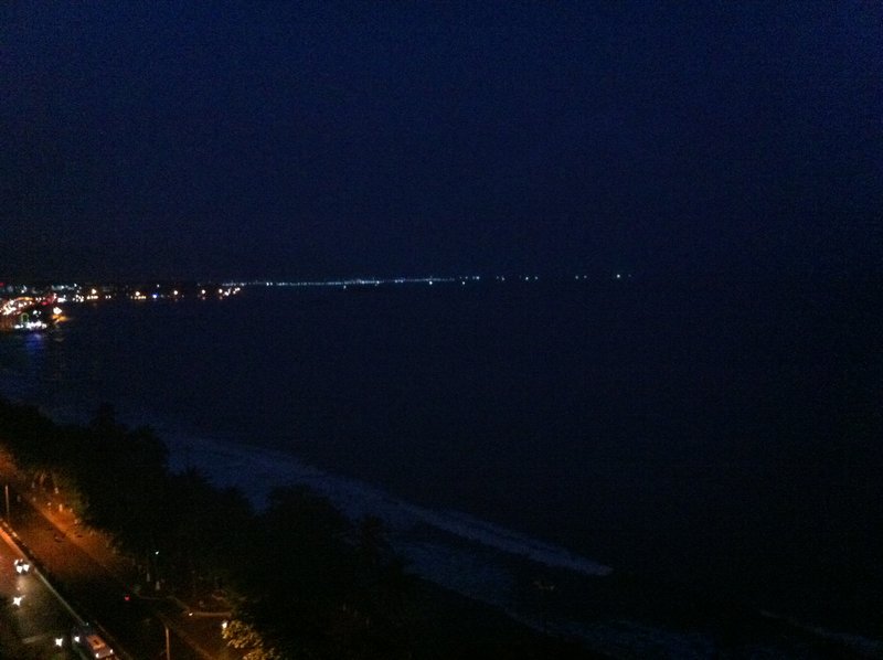 Nha Trang hotel view beach at night