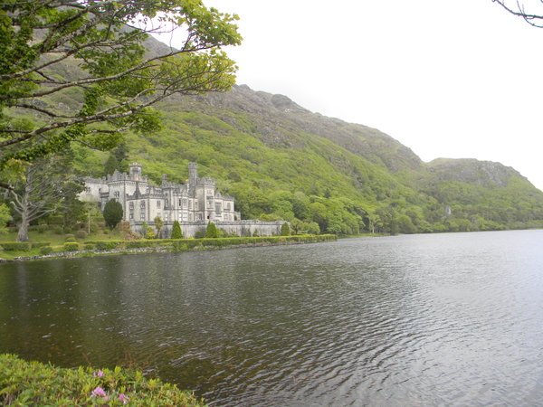 Kylemore Abbey on water