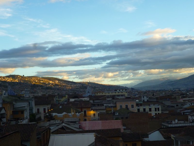 Sunset over Quito