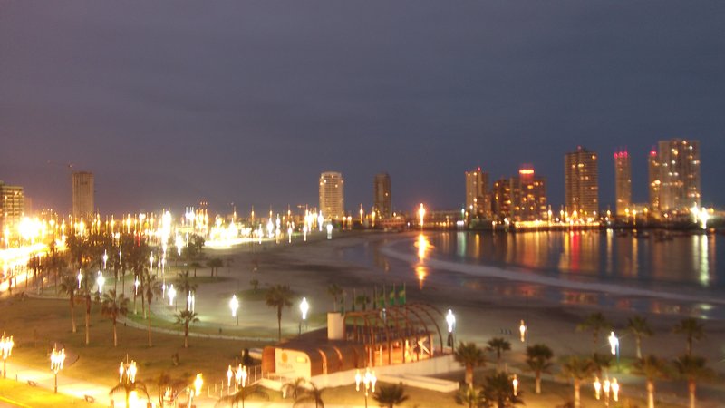 Iquique seafront at night