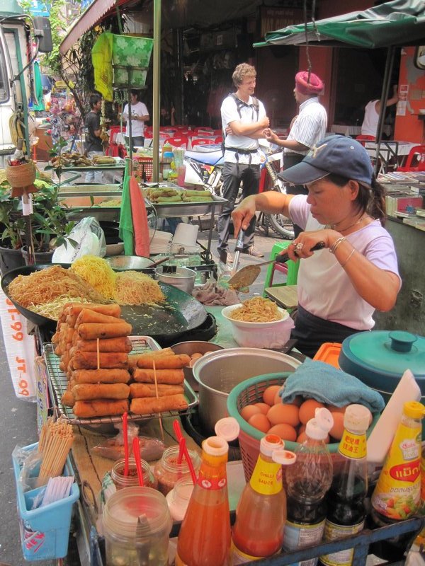 food is available from street stalls all over, at varying levels of hygeine