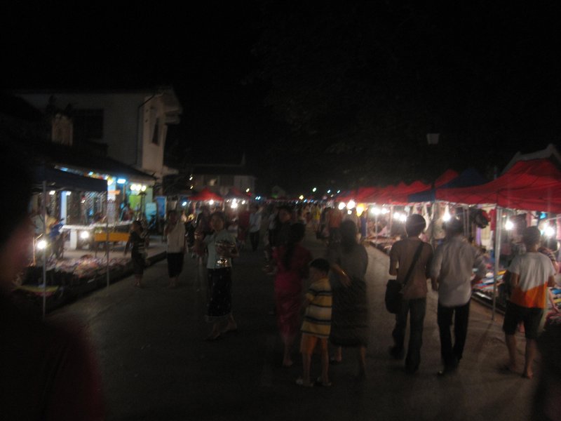 the Luang Prabang Night Market