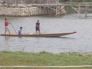typical local longtail boat