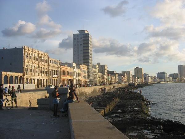 Sunset on the malecon
