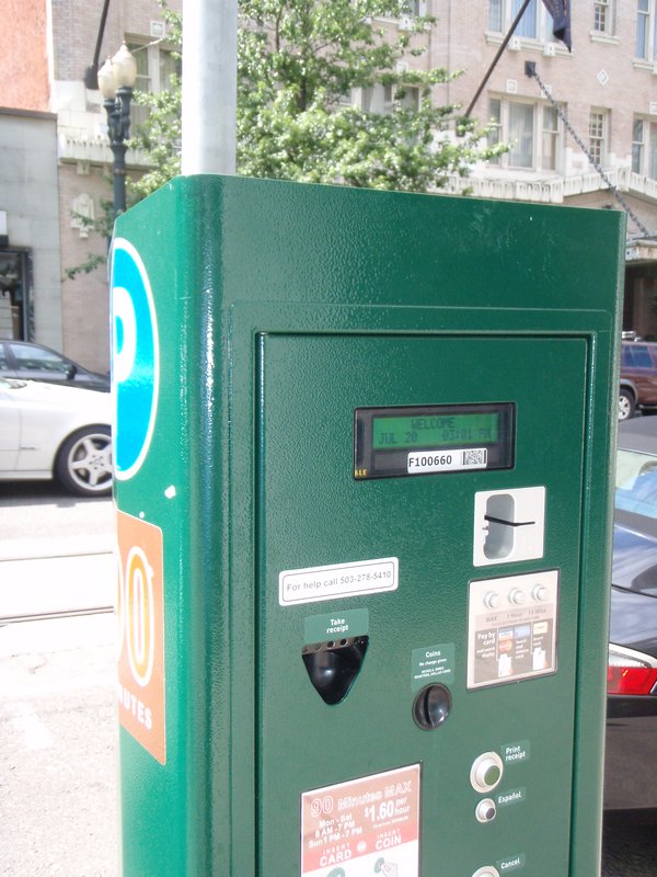 Parking tag vending machine
