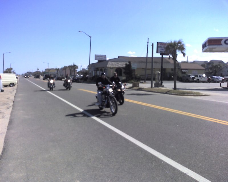 Bikes on A1A at Flagler Beach