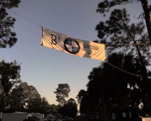 The B-Cubed Camping Area Banner