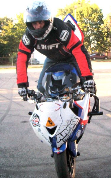 Stoppie on an S1000RR