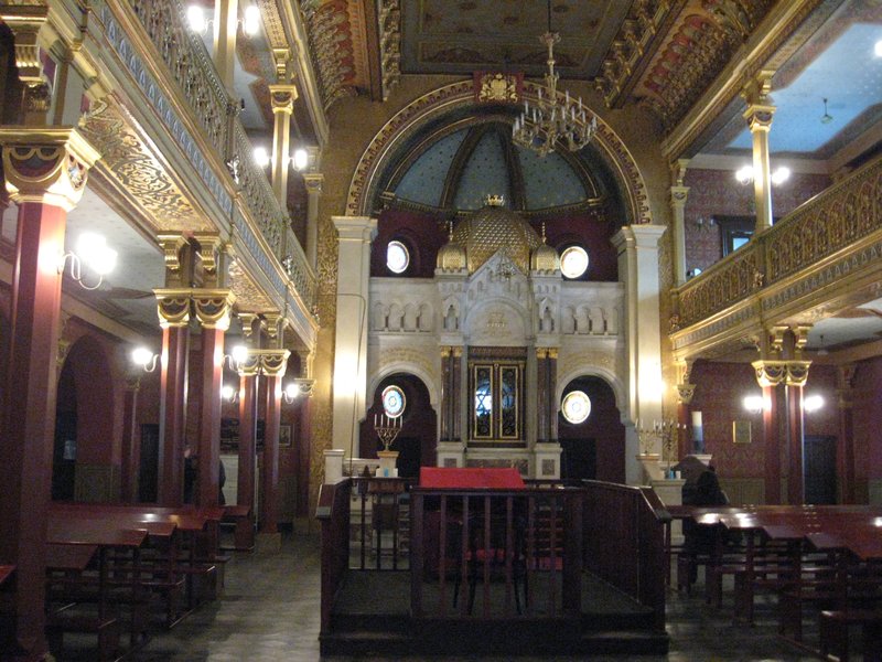 Inside one of the synagogues in the Old Jewish Quarter
