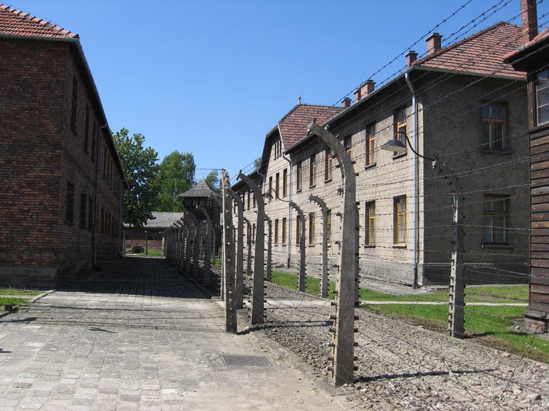 barracks at Auschwitz