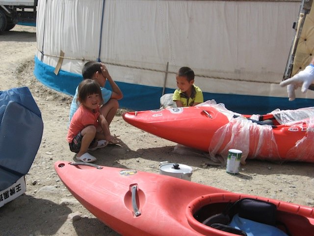 Kids and kayaks