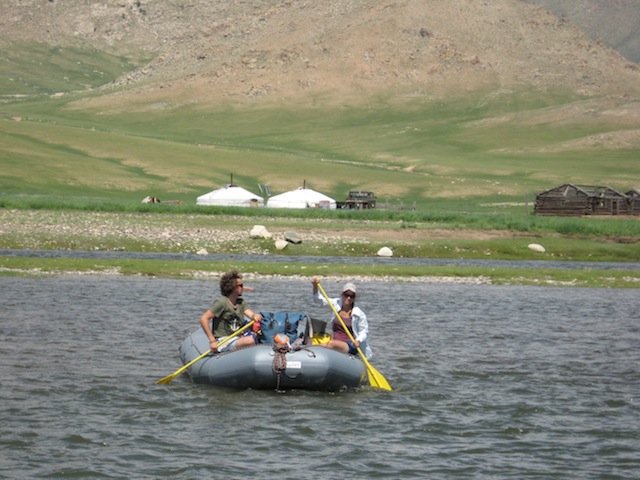 boating in mongolia 