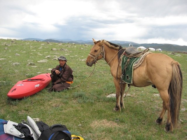 herder who carried kayak out of canyon on horse