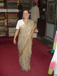 me wearing a sari