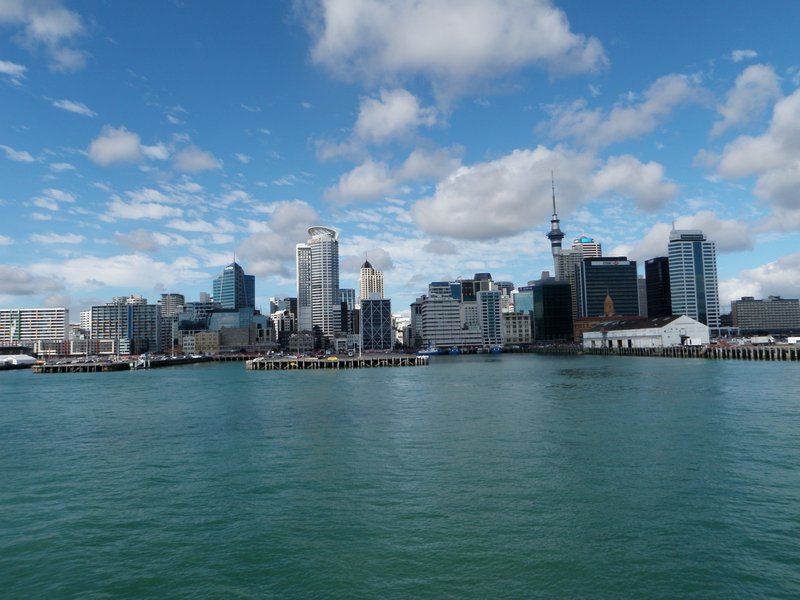 The "CBD" of Auckland from the Ferry