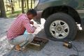 Repair a flat w/o removing the tyre
