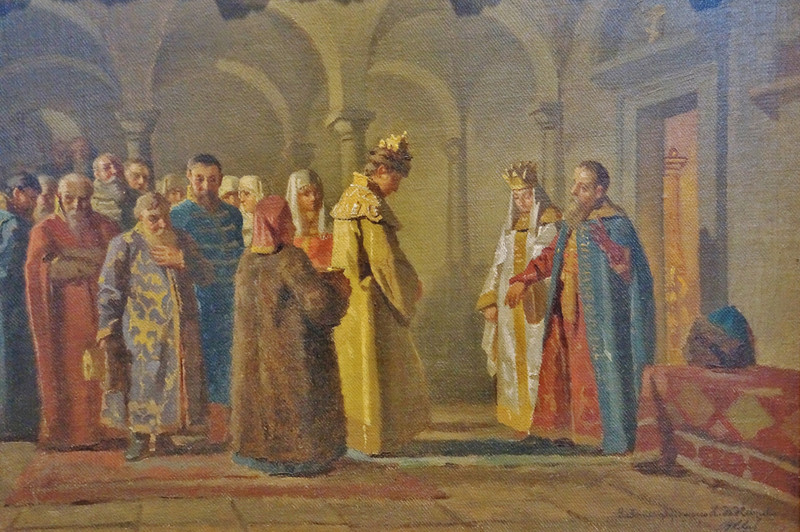"Tsar Alexei Mikhailovitch enters the church" 