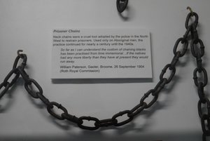 Chains only for aboriginal prisoners