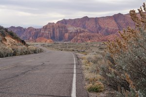 ROAD THOUGH SNOW CANYON