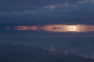 Lightning over the Salar