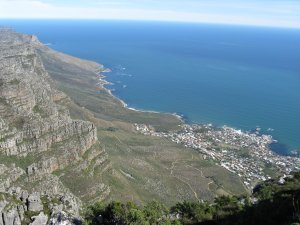 Looking down on east cape