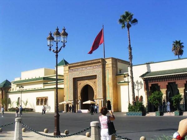 The main entrance to the Palace in Rabat