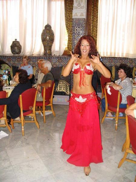 Entertainment at lunch in Rabat
