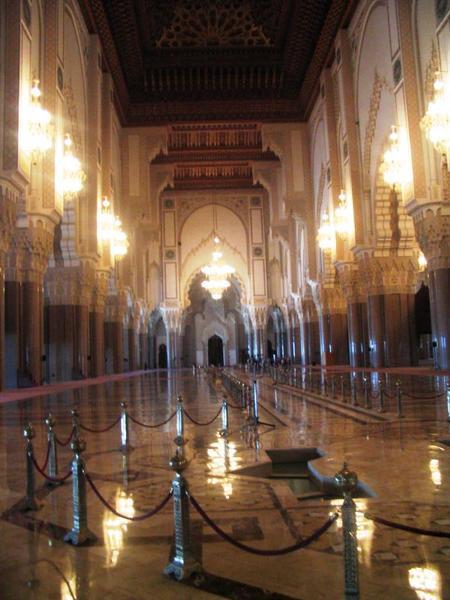 The Hassan II Mosque main hall