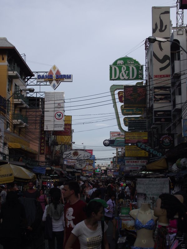 Khao San Road in the Early Evening